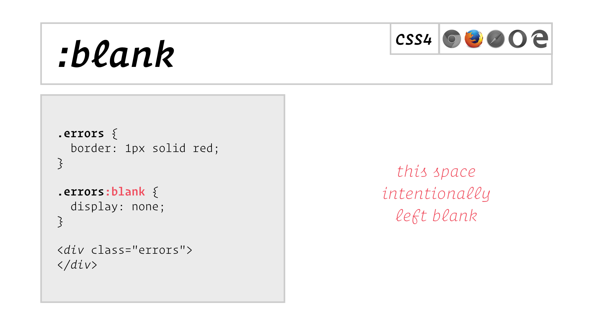 slide: :blank also matches elements that contain only whitespace