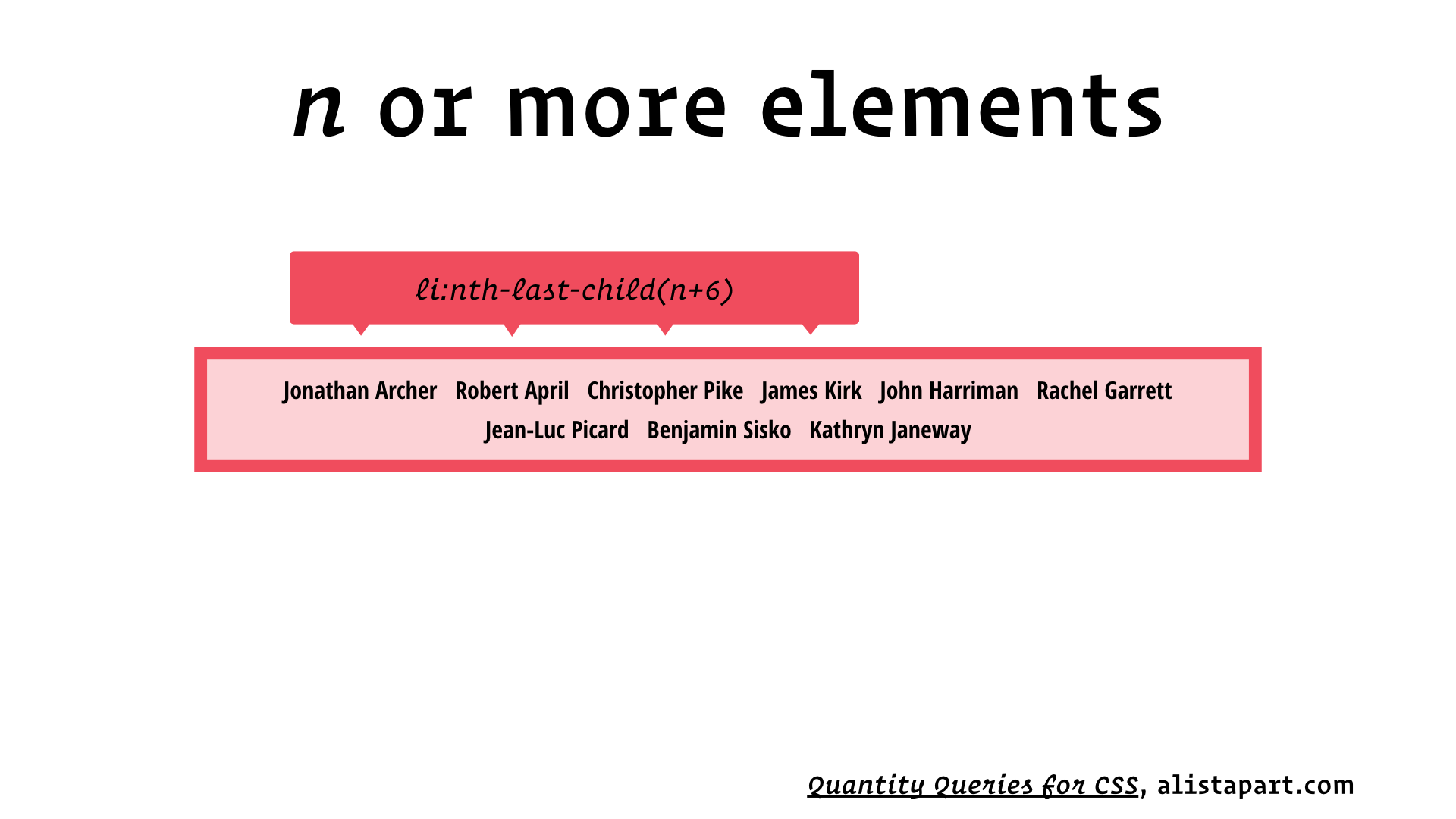 slide: li:nth-last-child(n+6)